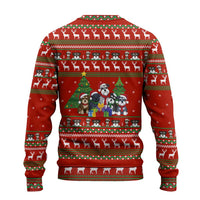 Miniature Schnauzer Family Snow Christmas Ugly Christmas Sweater Xmas Holiday Patterns - Wonder Print Shop