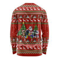 Miniature Schnauzer Family Snow Christmas Long Sleeve Shirt Xmas Holiday Patterns - Wonder Print Shop