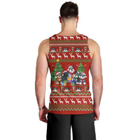 Miniature Schnauzer Family Snow Christmas Men Tank Top Xmas Holiday Patterns - Wonder Print Shop