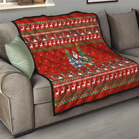 Miniature Schnauzer Family Snow Christmas Quilt Xmas Holiday Patterns - Wonder Print Shop