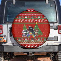 Miniature Schnauzer Family Snow Christmas Spare Tire Cover Xmas Holiday Patterns - Wonder Print Shop