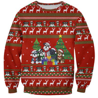 Miniature Schnauzer Family Snow Christmas Sweatshirt Xmas Holiday Patterns - Wonder Print Shop