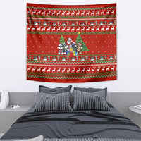 Miniature Schnauzer Family Snow Christmas Tapestry Xmas Holiday Patterns - Wonder Print Shop