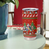 Miniature Schnauzer Family Snow Christmas Tumbler Cup Xmas Holiday Patterns - Wonder Print Shop
