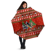 Miniature Schnauzer Family Snow Christmas Umbrella Xmas Holiday Patterns - Wonder Print Shop
