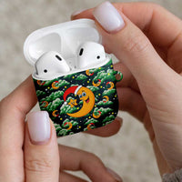 Christmas Moon and Star AirPods Case Xmas Holiday Patterns - Wonder Print Shop