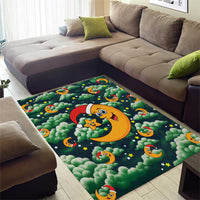 Christmas Moon and Star Area Rug Xmas Holiday Patterns - Wonder Print Shop
