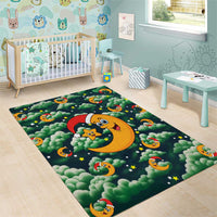 Christmas Moon and Star Area Rug Xmas Holiday Patterns - Wonder Print Shop