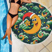 Christmas Moon and Star Beach Blanket Xmas Holiday Patterns - Wonder Print Shop