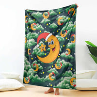 Christmas Moon and Star Blanket Xmas Holiday Patterns - Wonder Print Shop