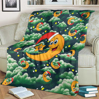 Christmas Moon and Star Blanket Xmas Holiday Patterns - Wonder Print Shop