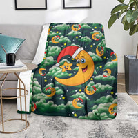 Christmas Moon and Star Blanket Xmas Holiday Patterns - Wonder Print Shop