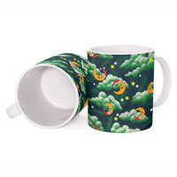 Christmas Moon and Star Ceramic Mug Xmas Holiday Patterns - Wonder Print Shop