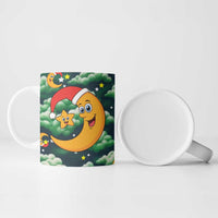 Christmas Moon and Star Ceramic Mug Xmas Holiday Patterns - Wonder Print Shop