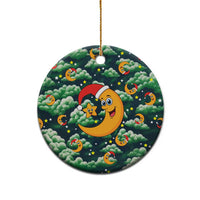 Christmas Moon and Star Ceramic Ornament Xmas Holiday Patterns - Wonder Print Shop