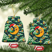 Christmas Moon and Star Ceramic Ornament Xmas Holiday Patterns - Wonder Print Shop