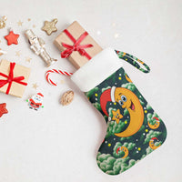 Christmas Moon and Star Christmas Stocking Xmas Holiday Patterns - Wonder Print Shop