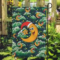 Christmas Moon and Star Garden Flag Xmas Holiday Patterns - Wonder Print Shop
