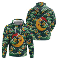 Christmas Moon and Star Hoodie Xmas Holiday Patterns - Wonder Print Shop