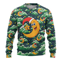 Christmas Moon and Star Ugly Christmas Sweater Xmas Holiday Patterns - Wonder Print Shop