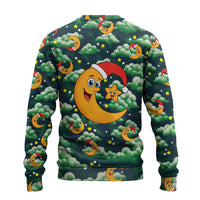 Christmas Moon and Star Ugly Christmas Sweater Xmas Holiday Patterns - Wonder Print Shop