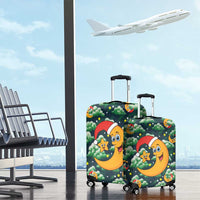 Christmas Moon and Star Luggage Cover Xmas Holiday Patterns - Wonder Print Shop