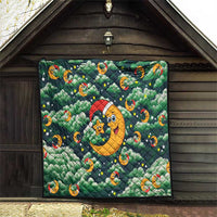 Christmas Moon and Star Quilt Xmas Holiday Patterns - Wonder Print Shop