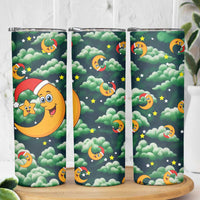 Christmas Moon and Star Skinny Tumbler Xmas Holiday Patterns - Wonder Print Shop