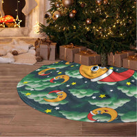 Christmas Moon and Star Tree Skirt Xmas Holiday Patterns - Wonder Print Shop