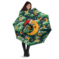 Christmas Moon and Star Umbrella Xmas Holiday Patterns - Wonder Print Shop