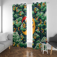 Christmas Moon and Star Window Curtain Xmas Holiday Patterns - Wonder Print Shop