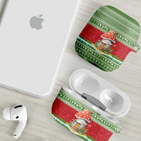 Christmas Mushroom House AirPods Case Xmas Holiday Patterns - Wonder Print Shop