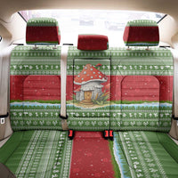 Christmas Mushroom House Back Car Seat Cover Xmas Holiday Patterns - Wonder Print Shop