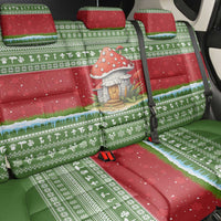 Christmas Mushroom House Back Car Seat Cover Xmas Holiday Patterns - Wonder Print Shop
