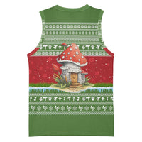 Christmas Mushroom House Basketball Jersey Xmas Holiday Patterns - Wonder Print Shop