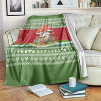 Christmas Mushroom House Blanket Xmas Holiday Patterns - Wonder Print Shop