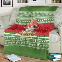 Christmas Mushroom House Blanket Xmas Holiday Patterns - Wonder Print Shop