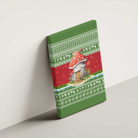 Christmas Mushroom House Canvas Wall Art Xmas Holiday Patterns - Wonder Print Shop