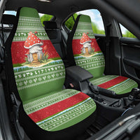 Christmas Mushroom House Car Seat Cover Xmas Holiday Patterns - Wonder Print Shop