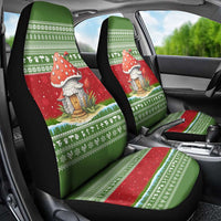 Christmas Mushroom House Car Seat Cover Xmas Holiday Patterns - Wonder Print Shop