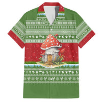 Christmas Mushroom House Family Matching Puletasi and Hawaiian Shirt Xmas Holiday Patterns - Wonder Print Shop