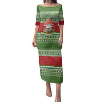 Christmas Mushroom House Family Matching Puletasi and Hawaiian Shirt Xmas Holiday Patterns - Wonder Print Shop