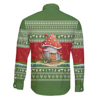 Christmas Mushroom House Family Matching Tank Maxi Dress and Hawaiian Shirt Xmas Holiday Patterns - Wonder Print Shop