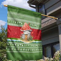 Christmas Mushroom House Garden Flag Xmas Holiday Patterns - Wonder Print Shop