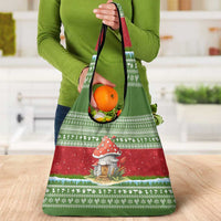 Christmas Mushroom House Grocery Bag Xmas Holiday Patterns - Wonder Print Shop