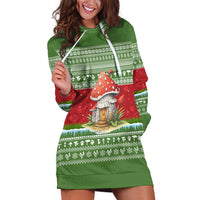 Christmas Mushroom House Hoodie Dress Xmas Holiday Patterns - Wonder Print Shop