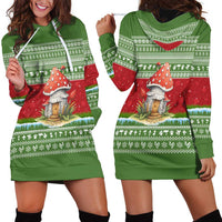 Christmas Mushroom House Hoodie Dress Xmas Holiday Patterns - Wonder Print Shop