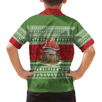 Christmas Mushroom House Kid Hawaiian Shirt Xmas Holiday Patterns - Wonder Print Shop