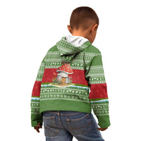 Christmas Mushroom House Kid Hoodie Xmas Holiday Patterns - Wonder Print Shop