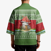 Christmas Mushroom House Kimono Xmas Holiday Patterns - Wonder Print Shop